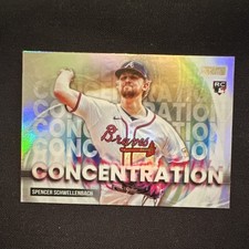 Topps Stadium Club Rookie Insert Spencer Schwellenbach Braves Concentration C-22