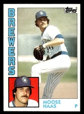 1984 Topps #271 Moose Haas Card Milwaukee Brewers