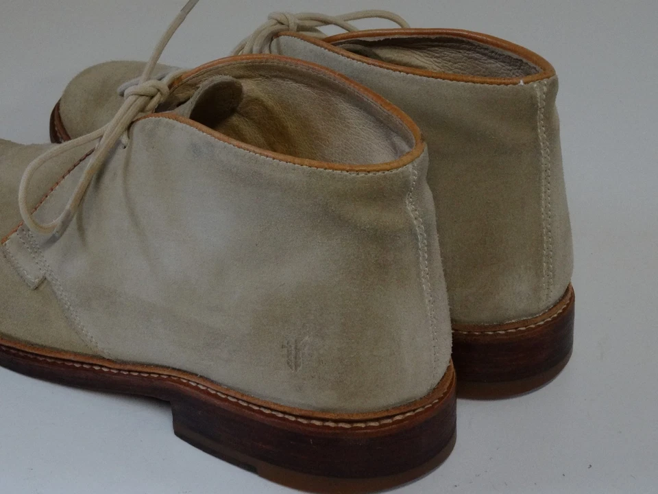 Botas Chukka Frye Biege Para Hombre 11 D Cuero Con Cordones Tobillo Medio Foto 4 de 4