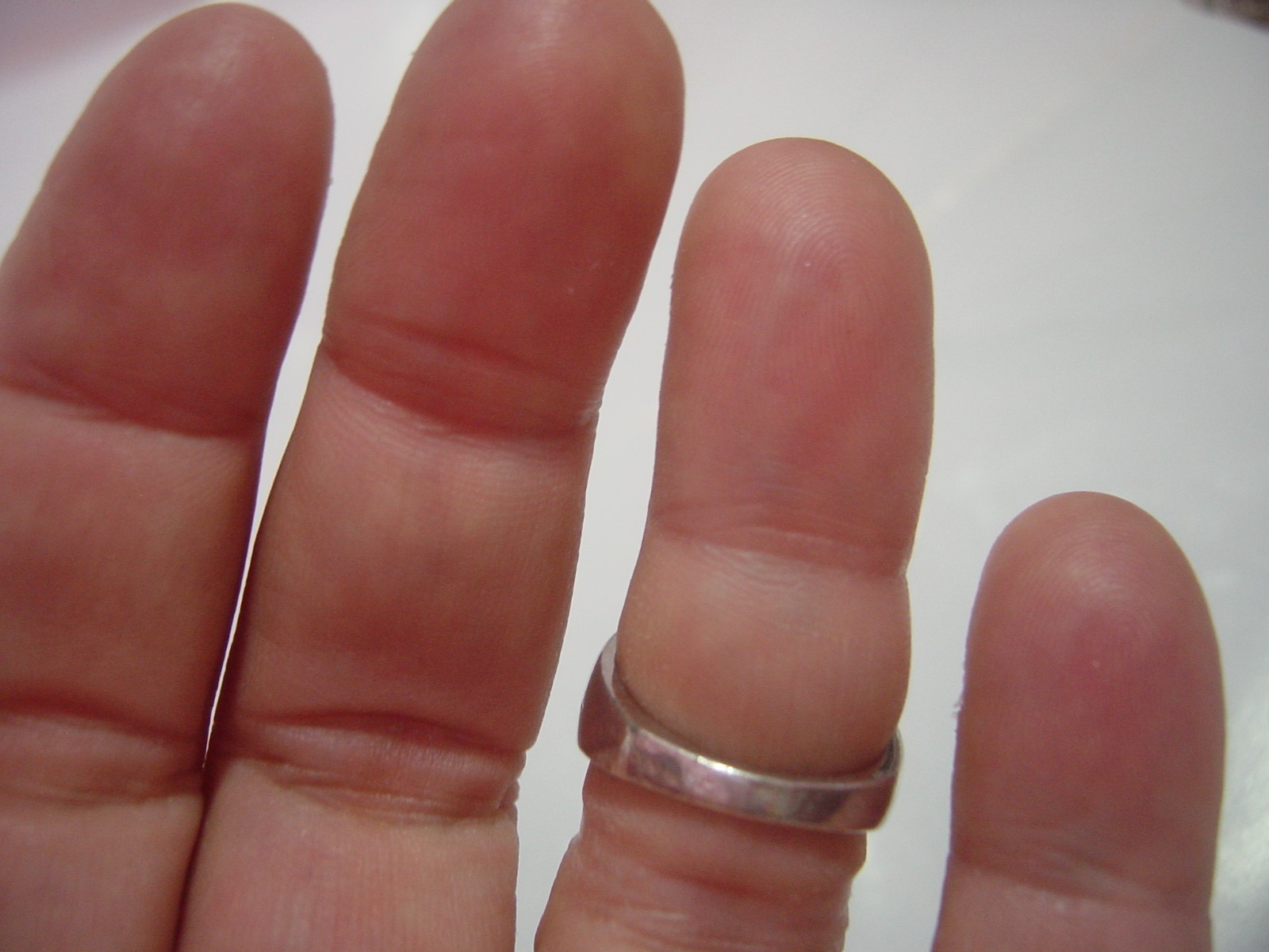 superb Solid Silver chunky enamelled Ring-large n… - image 7