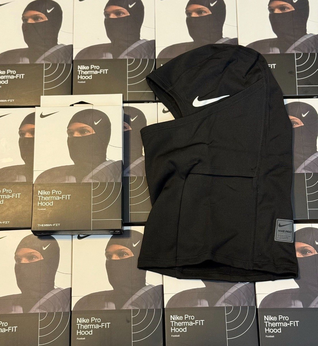 Nike Pro Therma-FIT Hood 黒 フェイスガード Nike Pro Therma-Fit Hyperwarm Hood Balaclava Adult OSFM