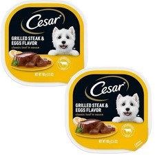 Cesar Classic Loaf in Sauce Grilled Steak & Eggs Dog Food 3.5 oz (2 Pack 27.41 per gallon