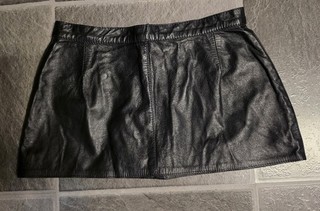 Ultra Mini Rock Echt Leder Gr. XS Von HG Leather Creations Handgefertigt