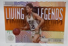 2019-20 Panini Illusions #14 John Stockton Living Legends Orange