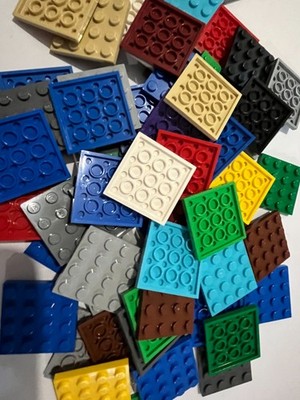 Lego 4x4 flache Platte, Farbe wählbar, Menge 12 Stück. 3031