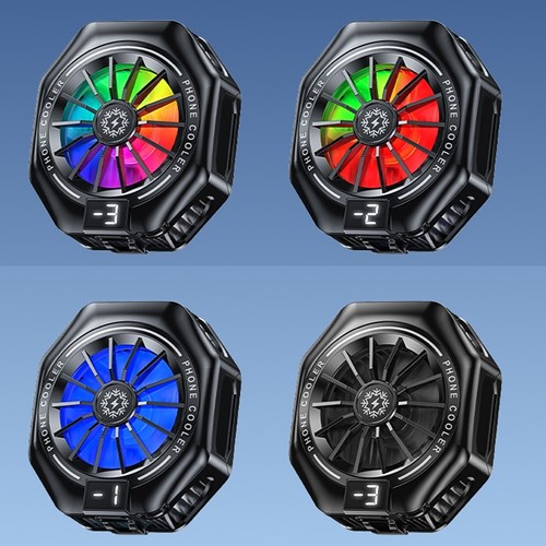 Wydajny magnetyczny wentylator chłodzący ze światłami RGB kompatybilny ze wszystkimi smartfonami - Zdjęcie 7 z 12