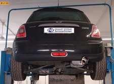 FOX Sportauspuffanlage ab Kat 1x100mm scharf schräg für Mini Cooper One R56 1.6l