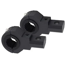 LED Mini Lights Bar Mounting Bracket Clamp Kits 360 Degree 0.75" 1" 2pcs Mini