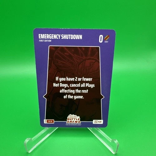 Bo Jackson Battle Arena 2026 Play 19 Emergency Shutdown PL-19 SP 1st Edition