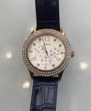 Reloj Cronógrafo Guess U1159L2 Cuero Azul