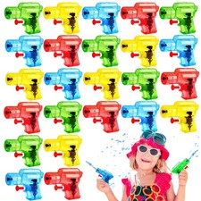 24 Pcs Mini Water Gun for Kids,Color Small Squirt Water Guns,Plastic Blasters...