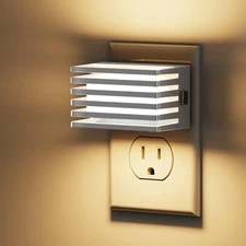 Night Lights Plug into Wall, 2 Pack Modern Night Light with Dusk to Dawn Sens...