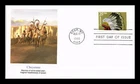 DR JIM STAMPS US COVER CHEYENNE NATIVE AMERICAN HEADDRESSES FDC FLEETWOOD