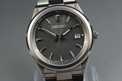 [mit Box, Papier] SEIKO Selection 7B72-0AK0 SBTM351 Solar Funk Schwarz Herrenuhr