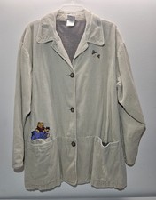 Vintage The Disney Store Winnie The Pooh Corduroy Womens Jacket Large