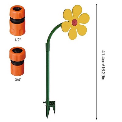 Fun Daisy Wassersprinkler 720 Grad Rotation für Garten und zur Rasenpflege