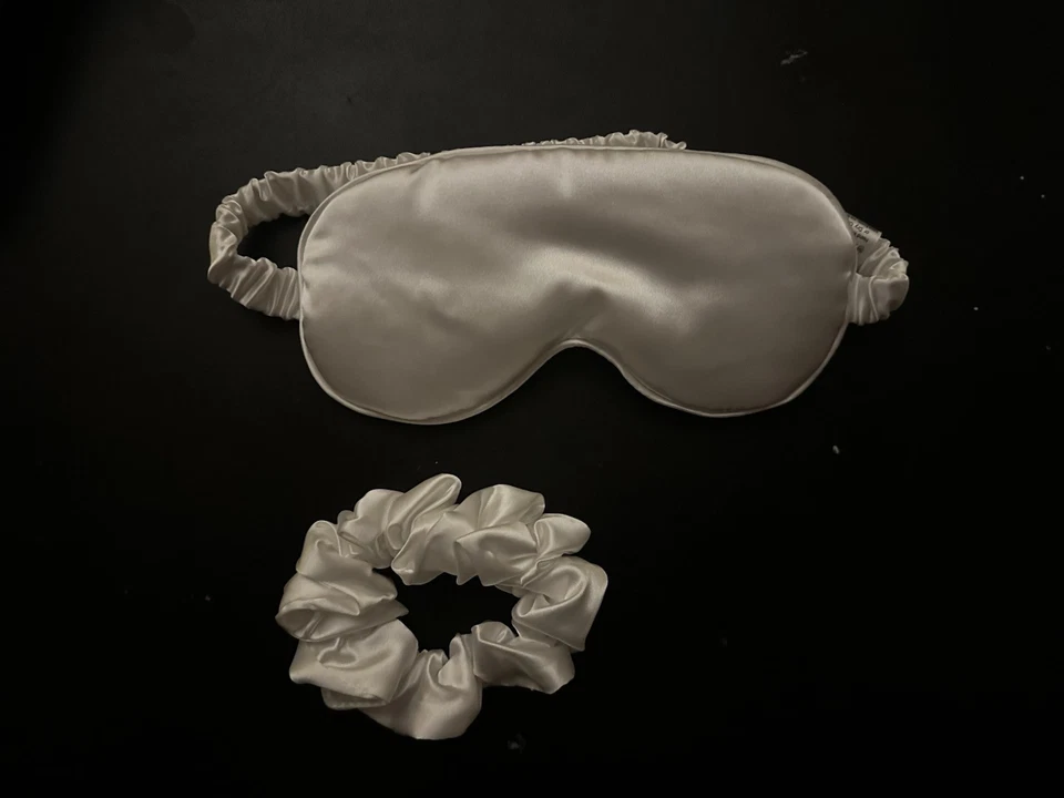 Juego de funda de almohada Mulberry Silk Queen - blanco Foto 2 de 4