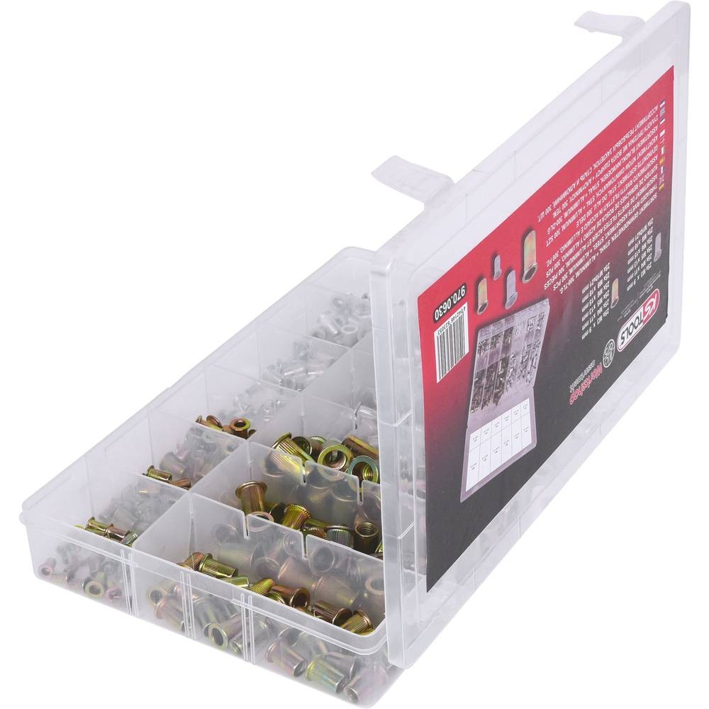 KS Tools 970.0630 inserts filetés de précision en acier zingué