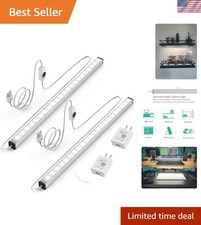 12-Inch Dimmable LED Under Cabinet Lighting Strip - Daylight White 5000K, 2 Pack