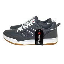 Airwalk Mixto Casual Low Sneakers Comfort Footbed Men's Size 13 Gray Lace-Up