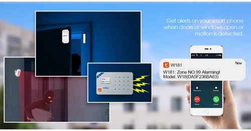 Wireless WIFI GSM Security Alarm System APP Control House Motion Detector Sensor - Picture 16 of 34