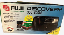 FUJI DISCOVERY 350 35mm POWER ZOOM DROP IN FILM POINT  SHOOT CAMERA AUTO FOCUS