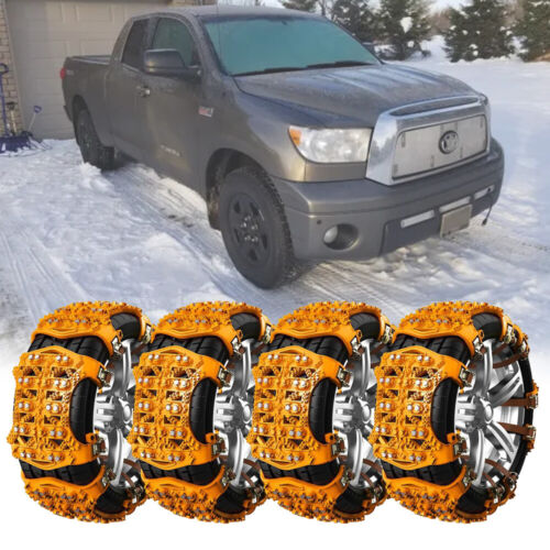 Car Tire Chain Anti-skid Emergency Winter Snow For Toyota Tundra Pickup Truck - Photo 1 sur 11