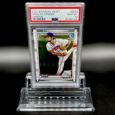 2020 Bowman Draft Spencer Strider Chrome  PSA 10 Braves - Low POP