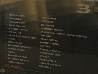 Mastermix (KK003) Karaoke Chart Hits 3 Feat S Club 7, Ronan Keating CDG Disc