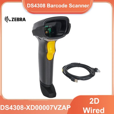 Zebra DS4308-XD00007VZAP 1D/2D Handheld Omni-Directional USB Barcode Scanner Kit