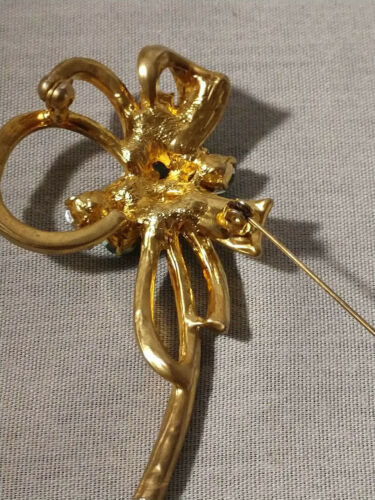 SPILLA VINTAGE TONO ORO AZZURRO E TURCHESE - Foto 2 di 3