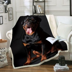 rottweiler throw blanket