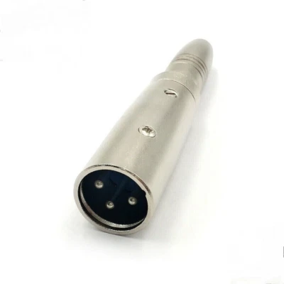 3 pines XLR macho a 1/4" 6,35 mm hembra TRS Jack cable de audio micrófono cable adaptador enchufe