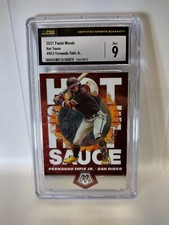 ⚾HOT SAUCE! Fernando Tatis Jr 2021 Panini Mosaic Insert #HS5 CSG 9 Padres Graded