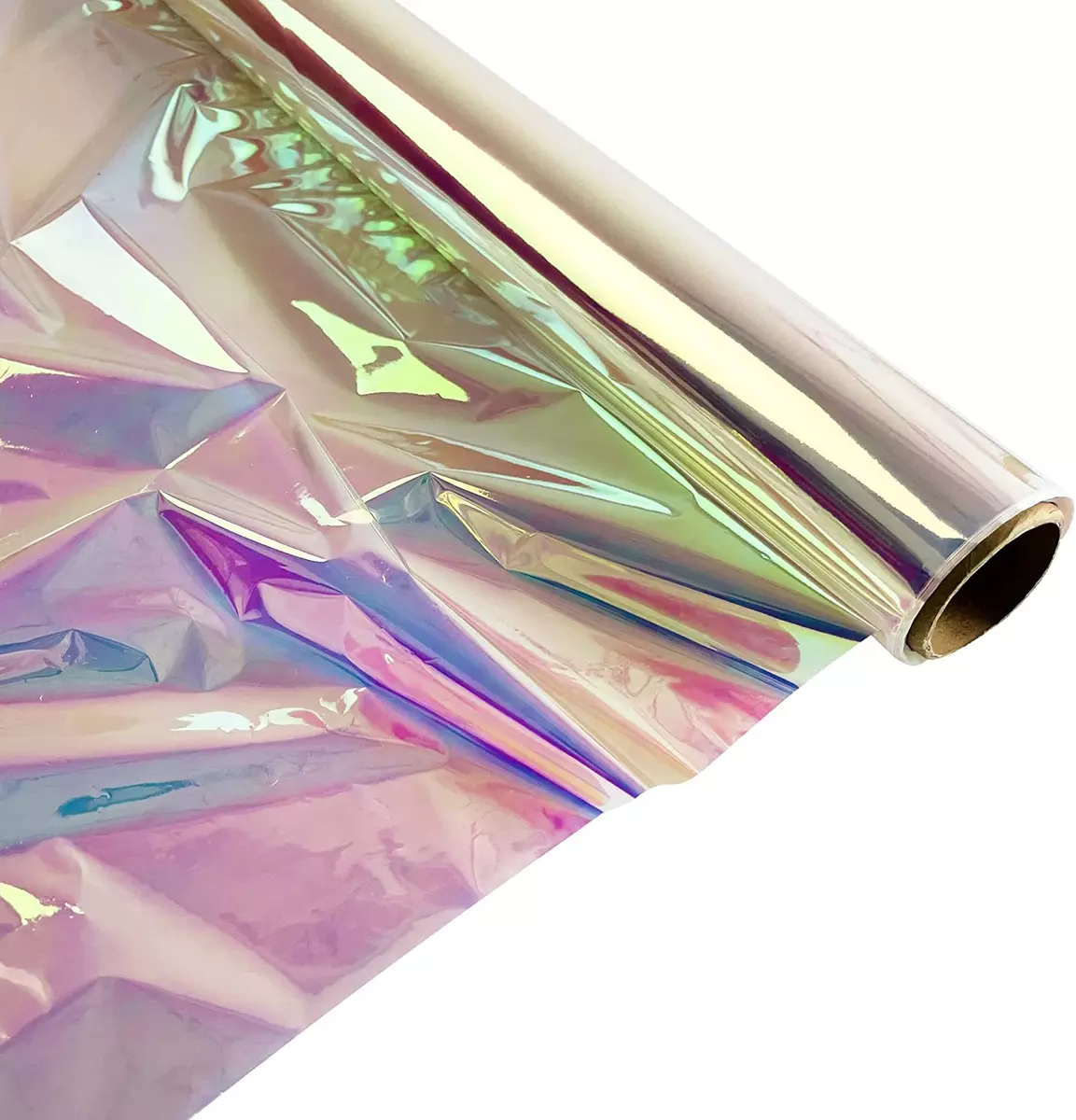 Iridescent Cellophane Wrap Roll I 34 in Wide X 50 Ft I Iridescent