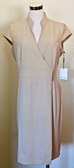 calvin klein khaki dress