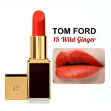Tom Ford Lip Color 15 WILD GINGER Matte SATIN FINISH RED Lipstick Gloss lauder