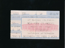 Dec 23 1989 Penguins @ Islanders ticket Lemieux 3 AST Brent Sutter 2 GL