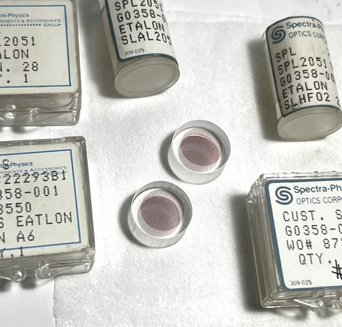 Spectra Physics Etalon für sichtbare Laser 15mm Durchmesser Teil# G0358-001 - Bild 2 von 5
