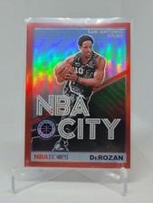 2019-20 Hoops Premium Red DeMar DeRozan NBA City Spurs #15 A9B