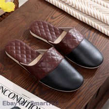 Men's leather Slippers Handmade Comfy Indoor Outdoor Slip On Mules Home sandals