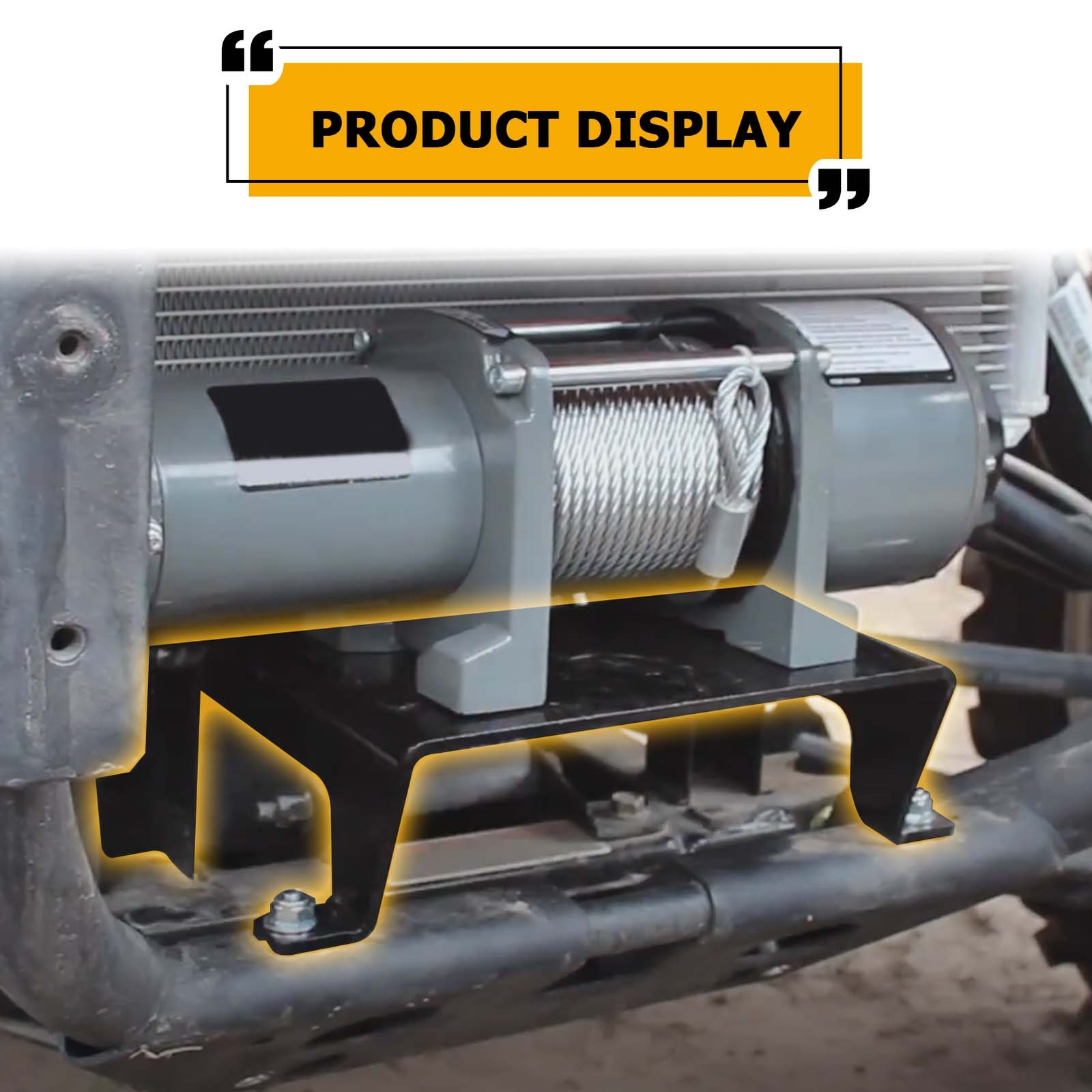 WEISEN Steel Winch Mounting Bracket Kit For Can-Am Commander Max 800 1000R 15-20