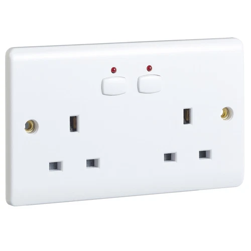 Energenie MiHome Smart 2 Gang Power Socket 13A White