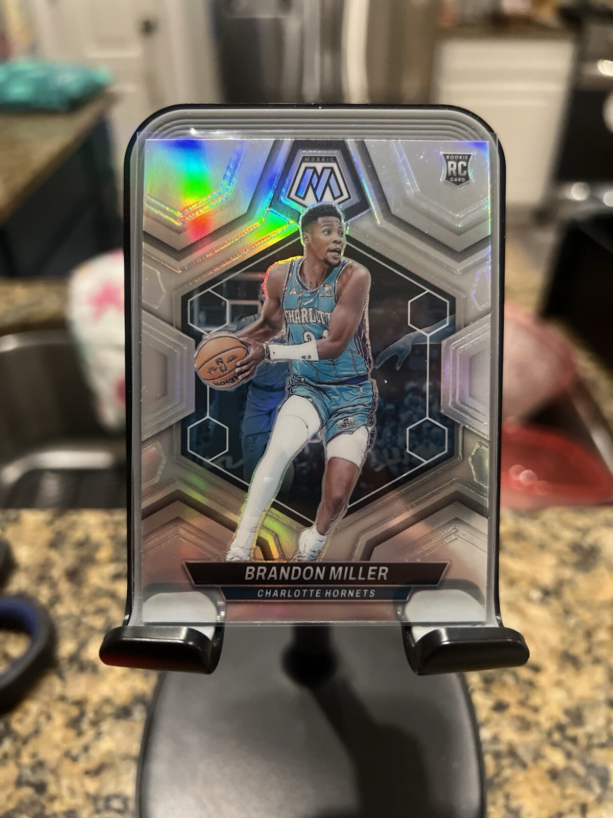 2023-24 Panini Mosaic - Brandon Miller #202 Rookie (RC) Silver Holo Prizm