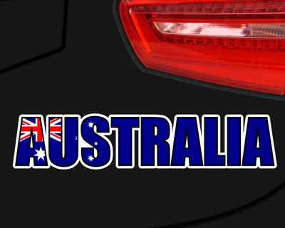 Samunshi Australia Schriftzug Aufkleber Sticker Autoaufkleber  4 Größen
