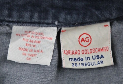 Pantalones elásticos para mujer AG Adriano Goldschmied púrpura ángel talla 25 (Msr 27x32) - Imagen 6 de 11