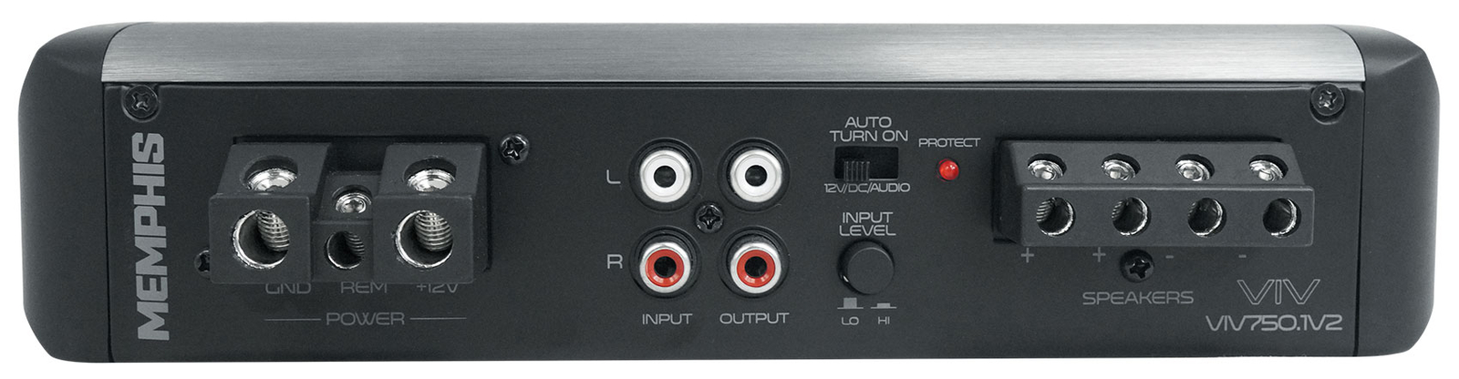 Автомобильный монофонический усилитель Memphis Audio VIV7501V2 серии SixFive мощностью 750 Вт с комплектом усилителей DSP