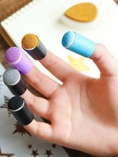 40-Piece Finger Sponge Daubers Set With Storage Case - For Painting, Ink & Crafts