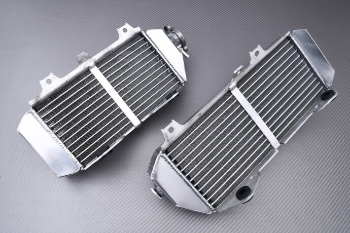 Radiateurs d'eau gauche et droite AVDB pour moto de cross Kawasaki KX 250