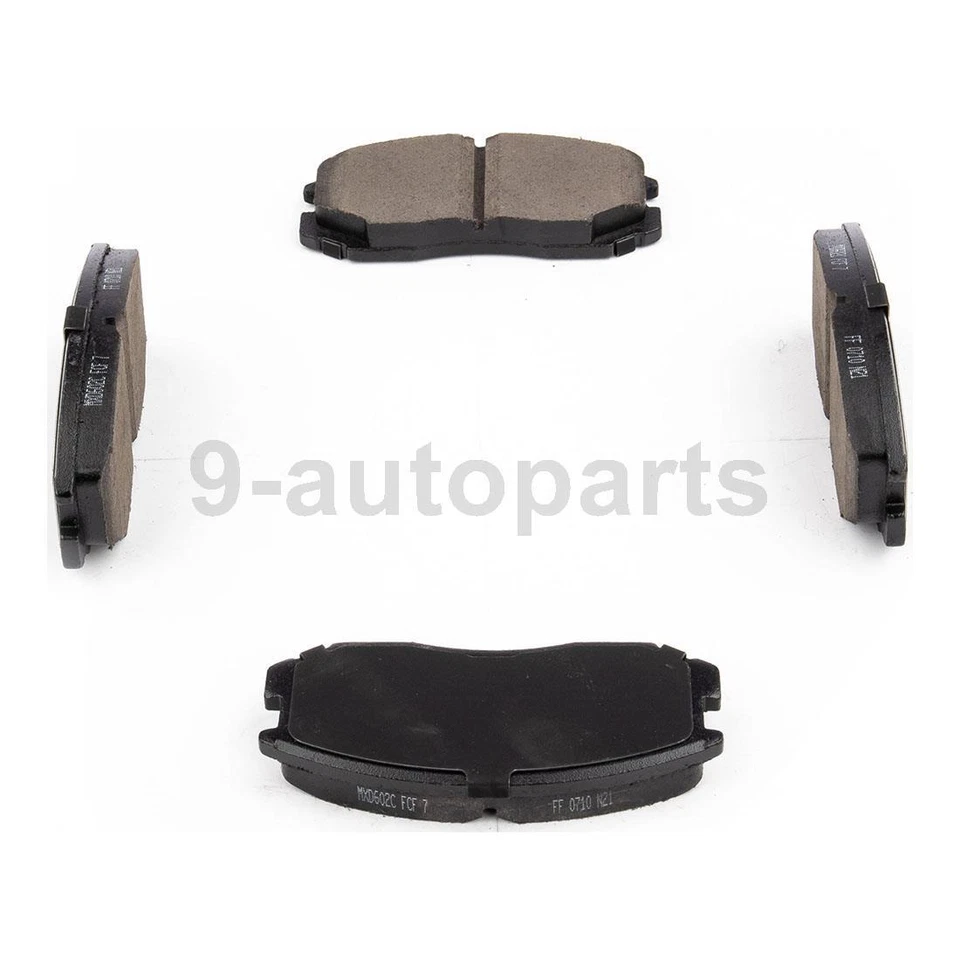 Rotores de disco delanteros + pastillas de freno de cerámica para Eagle Summit 1993 1994 1995 1996 Foto 4 de 4